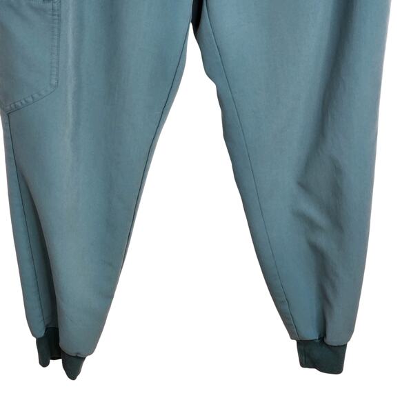 Figs High Waisted Zamora Jogger Scrub Pants Women's Medium Petite Hydrogreen - Picture 4 of 11